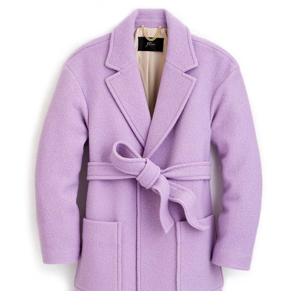 J. Crew boiled wool wrap coat